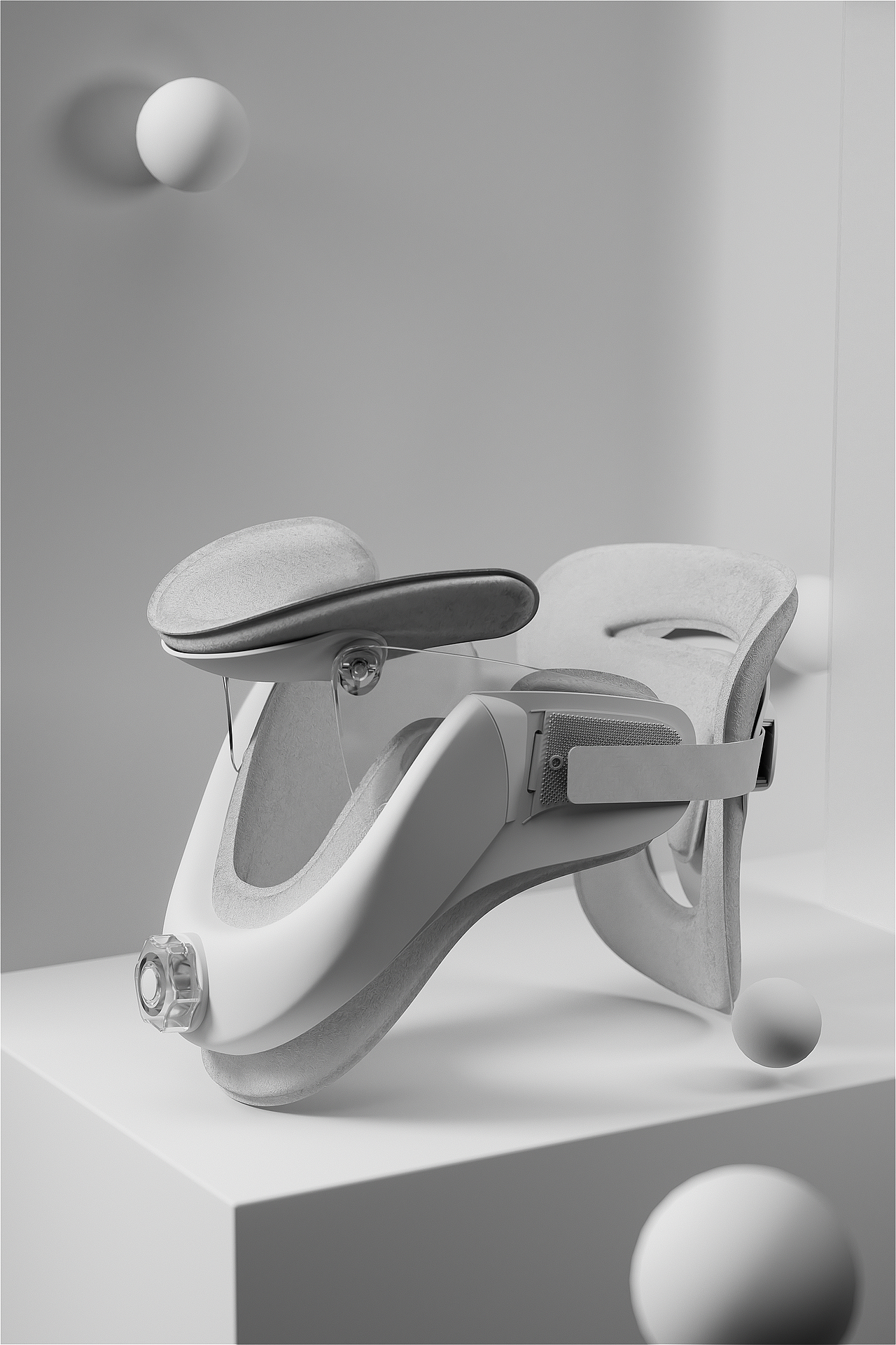 何浩明颈椎牵引器渲染