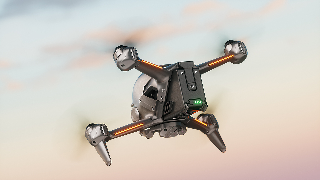 无人机 の 一套渲染作品