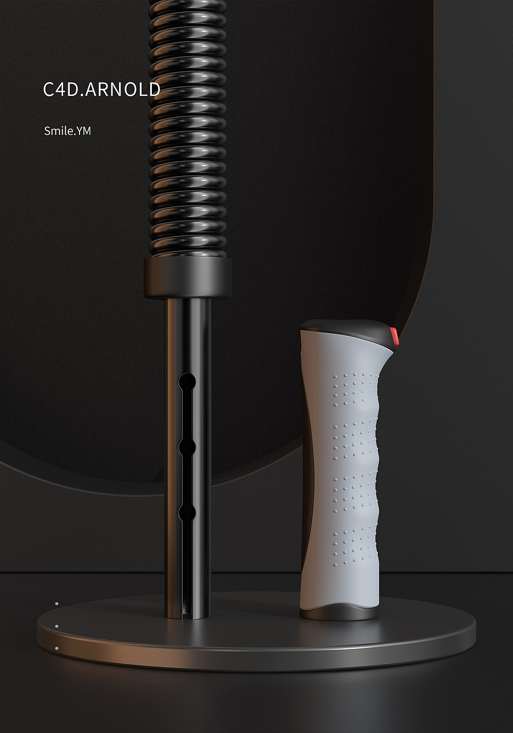 健身器材│李宁臂力器│C4D产品建模渲染