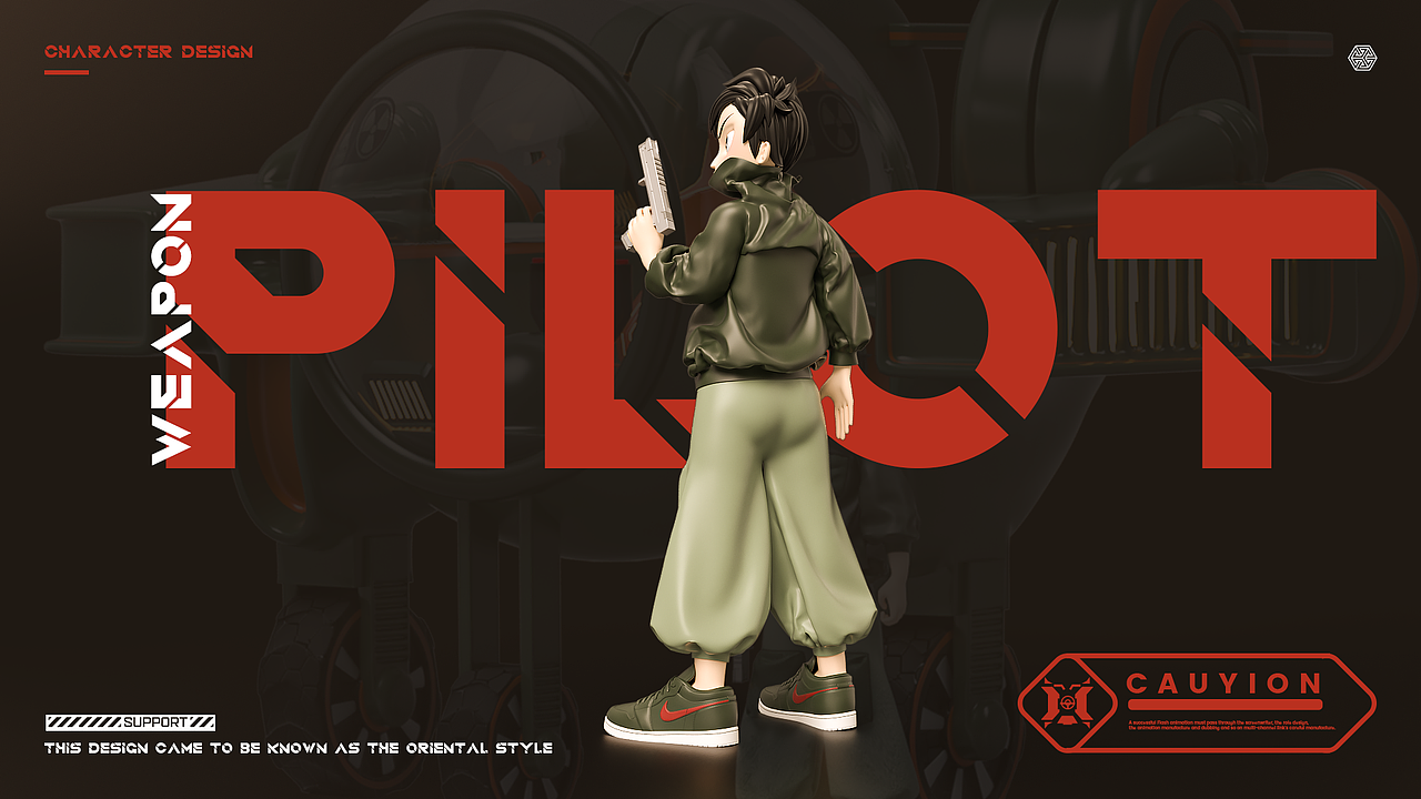 3D卡通形象IP设计丨飞行员丨机甲（图ZMzQ1Njg0Njk2） - 人物/生物 - 站酷设计师树懒C4D原创素材 - 站酷ZCOOL