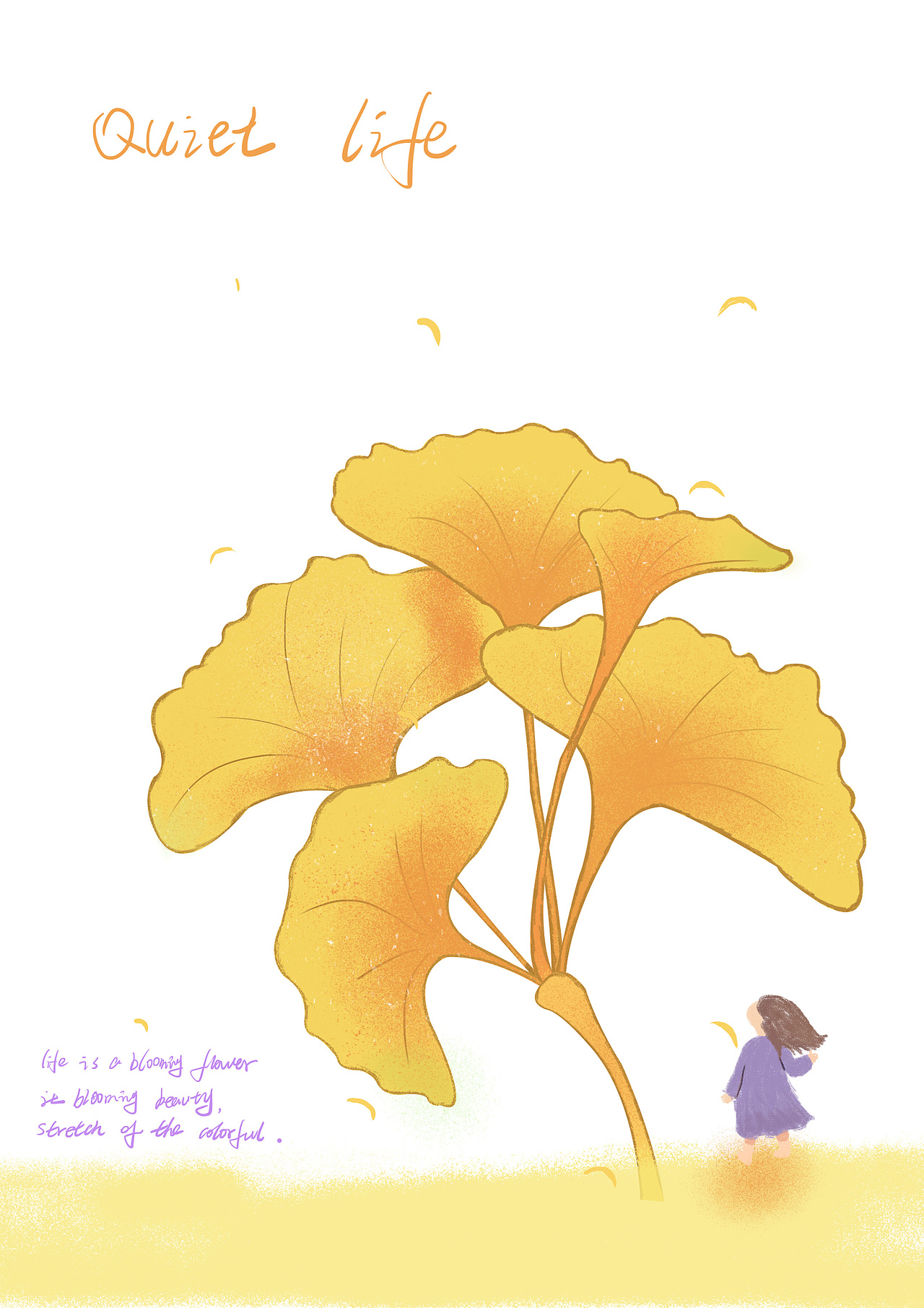 插画,国潮,植物插画,头像插画