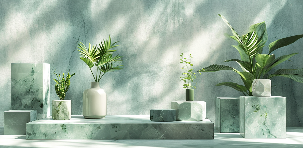 AI电商绿植展台