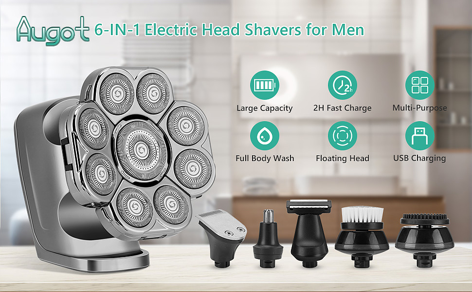 男士8头剃须刀 亚马逊主图 A+