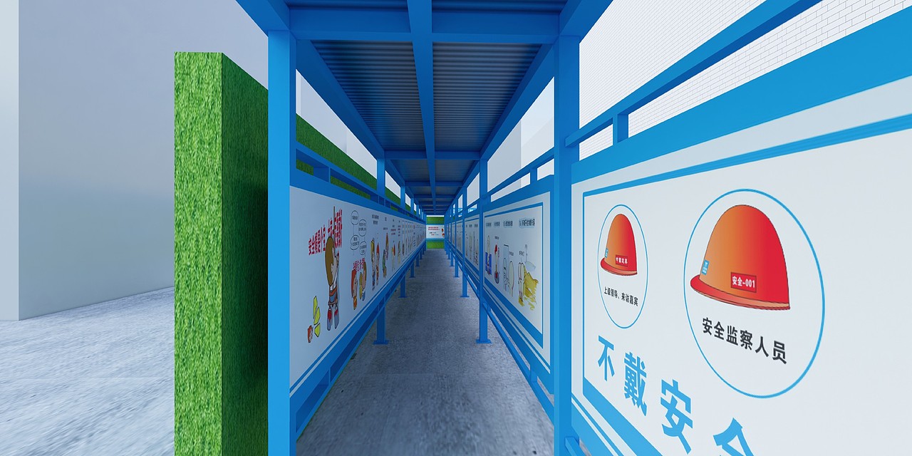 中建-深圳某建筑项目安全通道（图ZMzQyNzI1NDAw） - 建筑/空间 - 站酷设计师丁丁彡原创素材 - 站酷ZCOOL