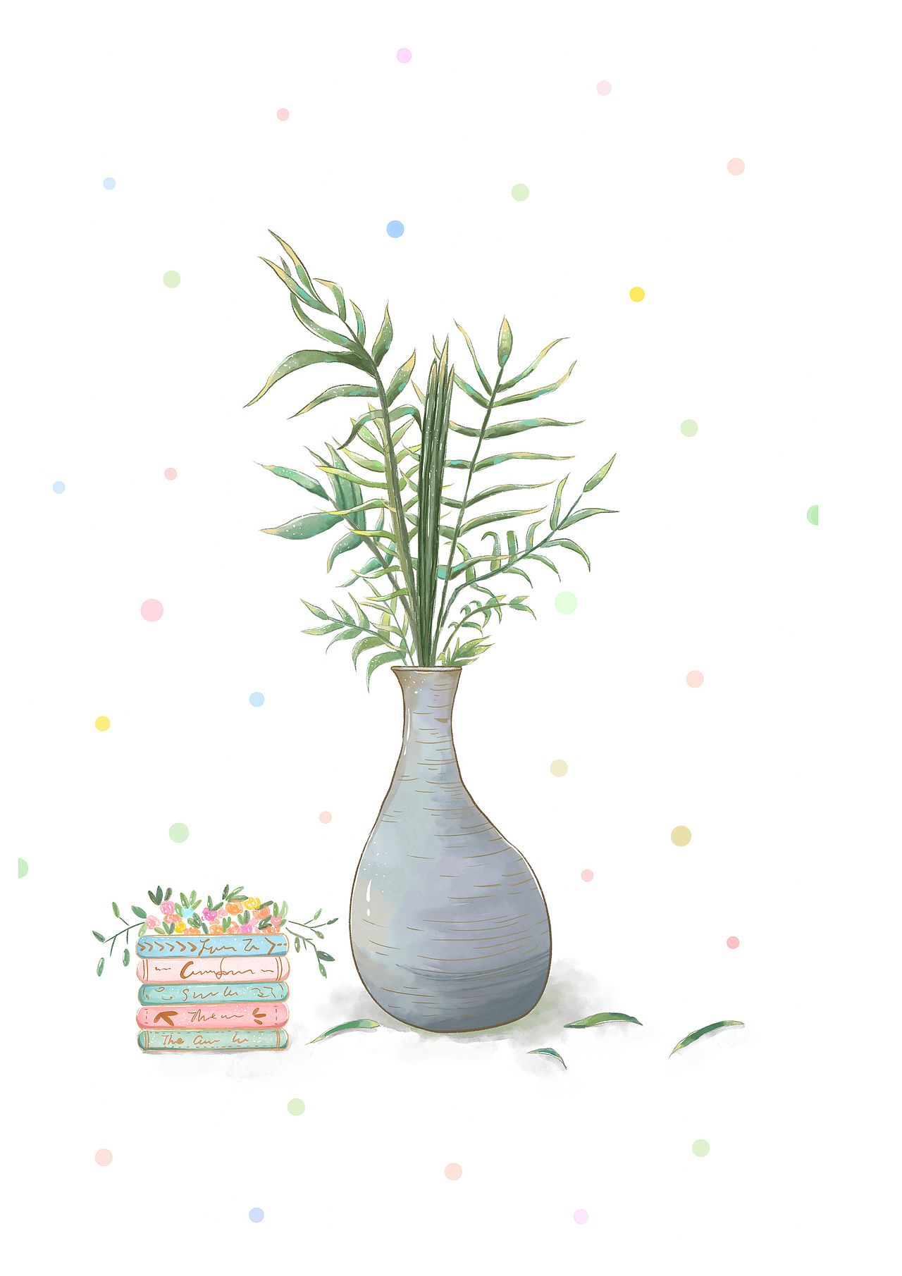 小清新植物插画（图ZMzM0MzE4NzUy） - 商业插画 - 站酷设计师一只快乐水原创素材 - 站酷ZCOOL