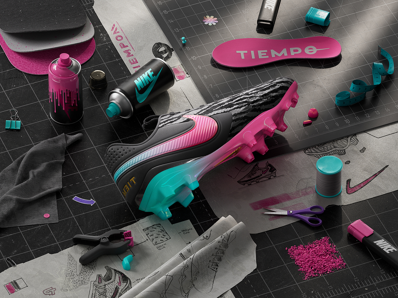 Nike Tiempo LegendⅧ Miami Night*