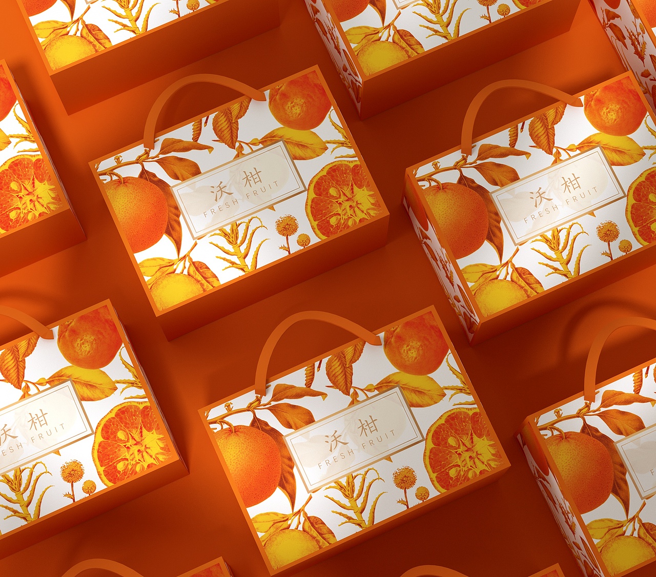 沃柑橘子包装盒、水果通用包装盒、小清新ins风格唯美（图ZMzM3MzAyNDgw） - 包装 - 站酷设计师sy736353019原创素材 - 站酷ZCOOL