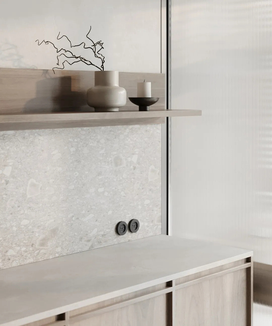 家装案例赏析——橡木时光:书本与茶叶的静谧交融