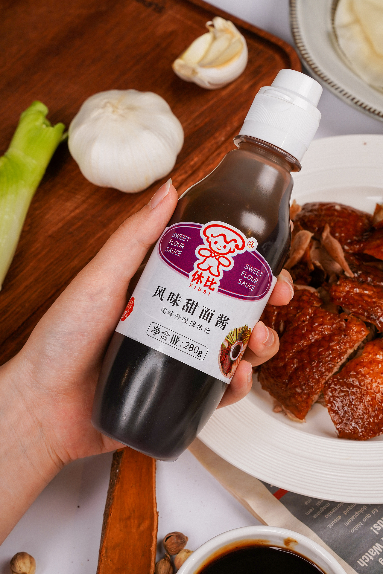 烤鸭、甜面酱（图ZMzUyODI3Njg4） - 美食摄影 - 站酷设计师休比海苏原创素材 - 站酷ZCOOL