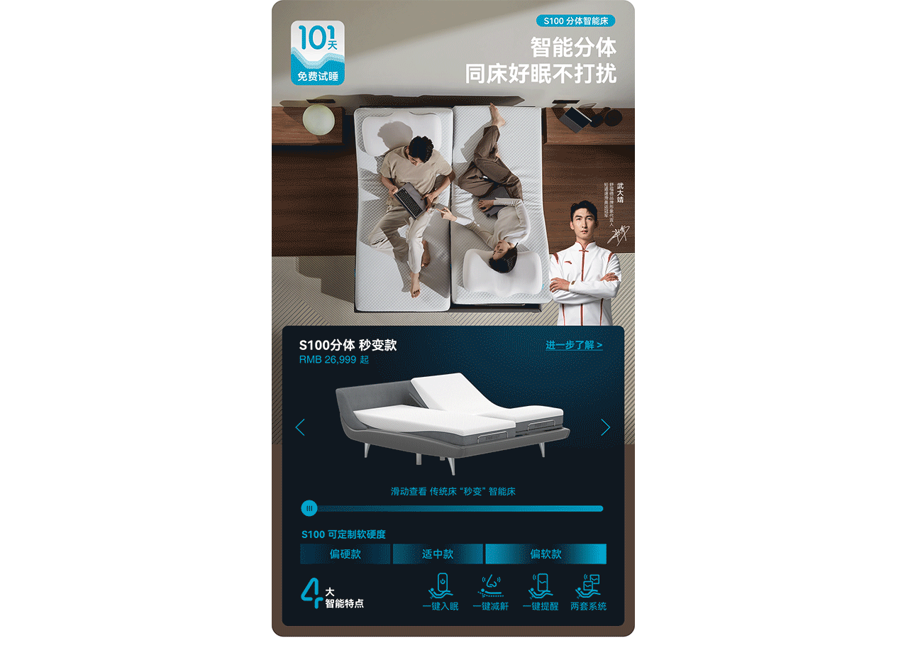 波点视觉X舒福德智能床全球领导者