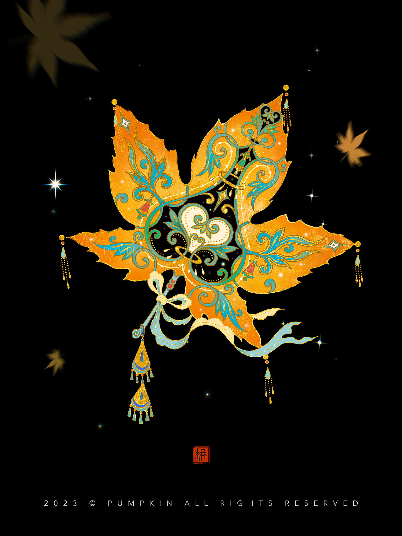 2023·敦煌｜四季复古插画系列合集（图ZMzU5MTU2NjMy） - 艺术插画 - 站酷设计师方楠Pumpkin原创素材 - 站酷ZCOOL