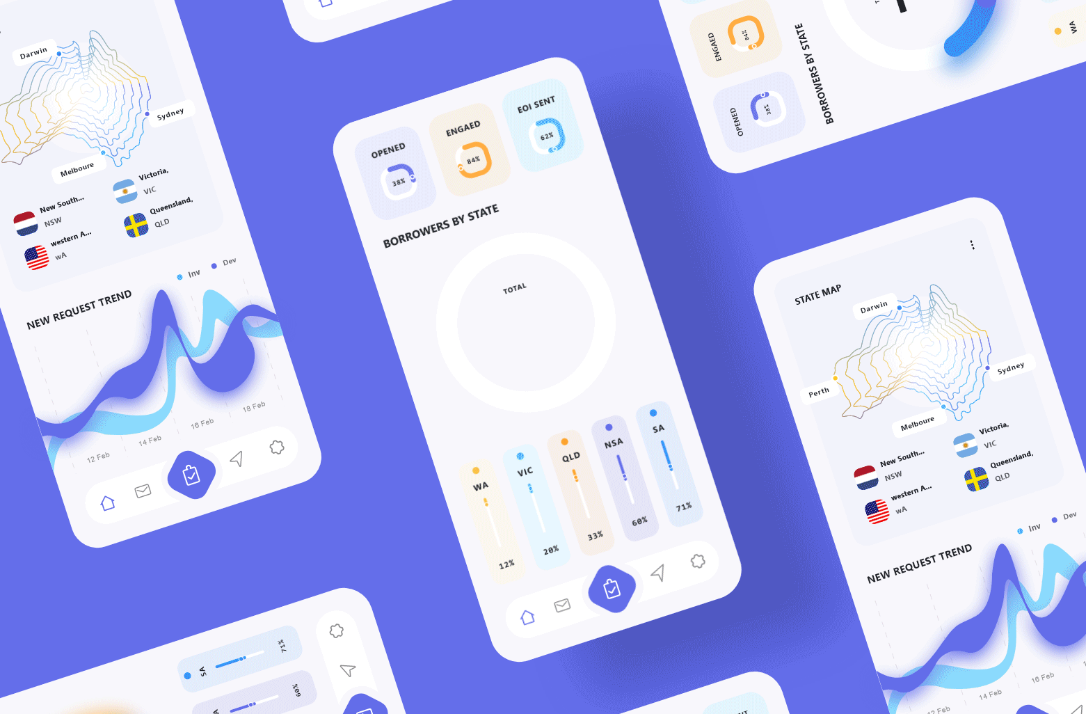 金融类app界面及动效