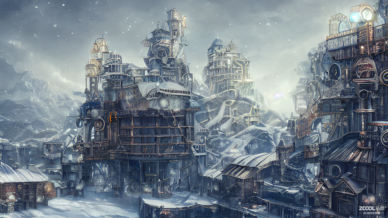 #AI创作实验室#冰雪机械城