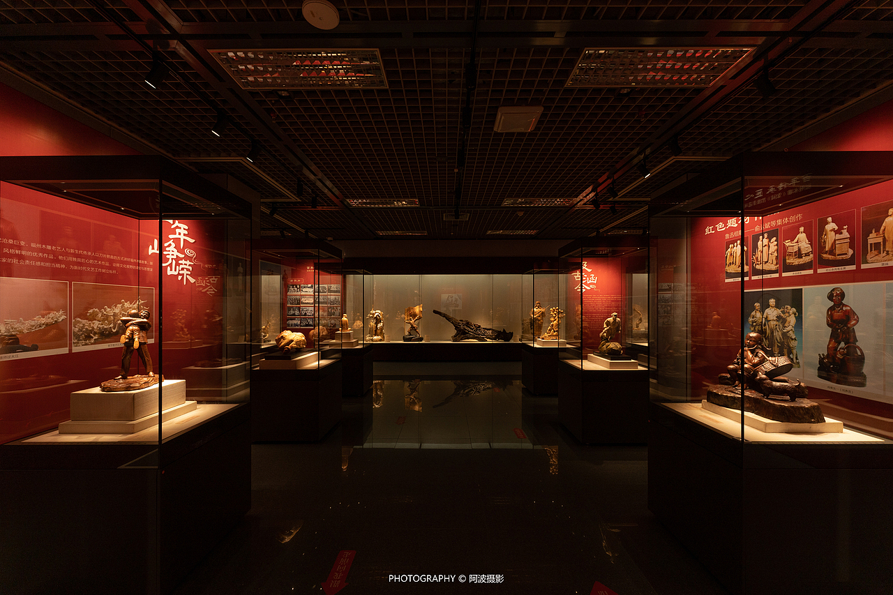 福州博物馆——非物质文化遗产 木雕艺术 陈展作品（图ZMzAxMDUyMDQ0） - 环境/建筑摄影 - 站酷设计师阿波摄影原创素材 - 站酷ZCOOL