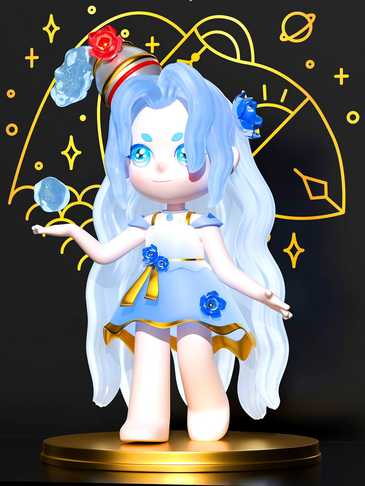 Blender第四课原创IP~「水瓶座」