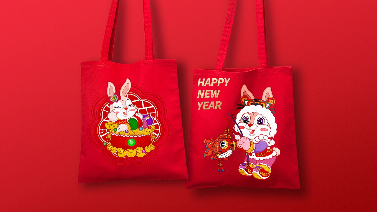 2023兔年新春IP插画