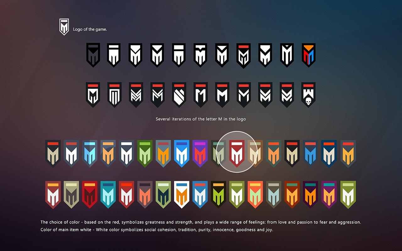 MERCENARIES concept mobile game - interface, logo