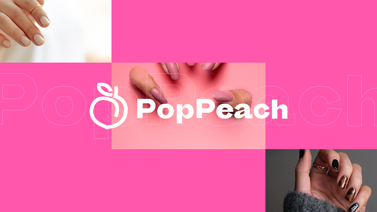 PopPeach Brand design/穿戴甲品牌设计