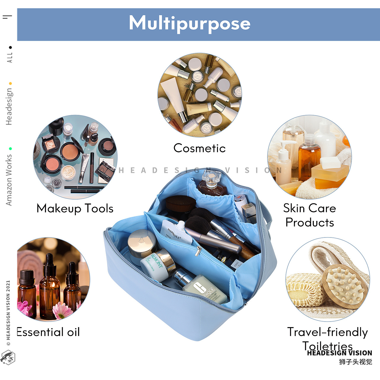 化妆包产品拍摄_主图设计_A+页面设计-狮子头视觉（图ZMzE2MDcyMDQw） - 电商 - 站酷设计师亚马逊主图设计原创素材 - 站酷ZCOOL