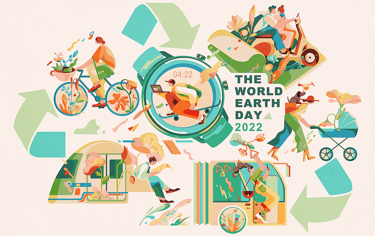 华为AITO车贴/CIB9双年展/2022地球日