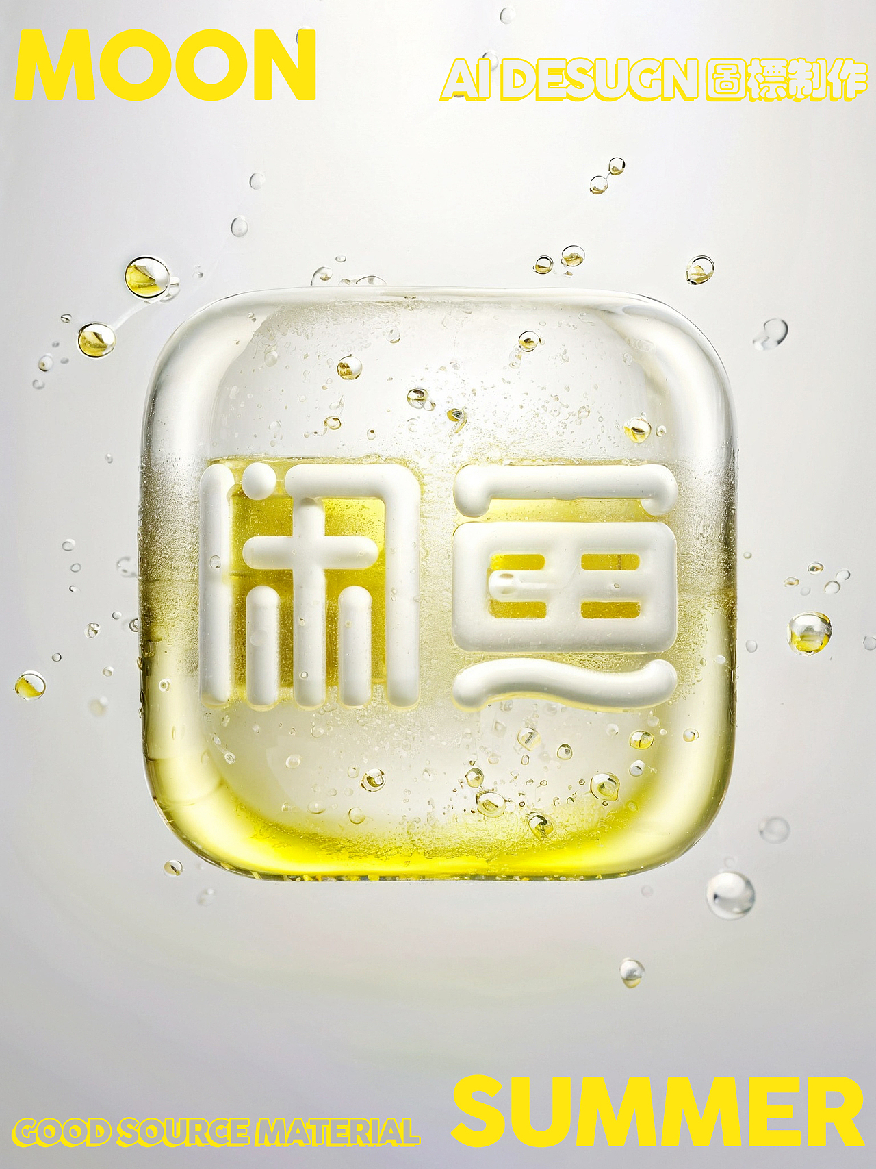 跟风做一款啤酒风格的图标,AI一键生成