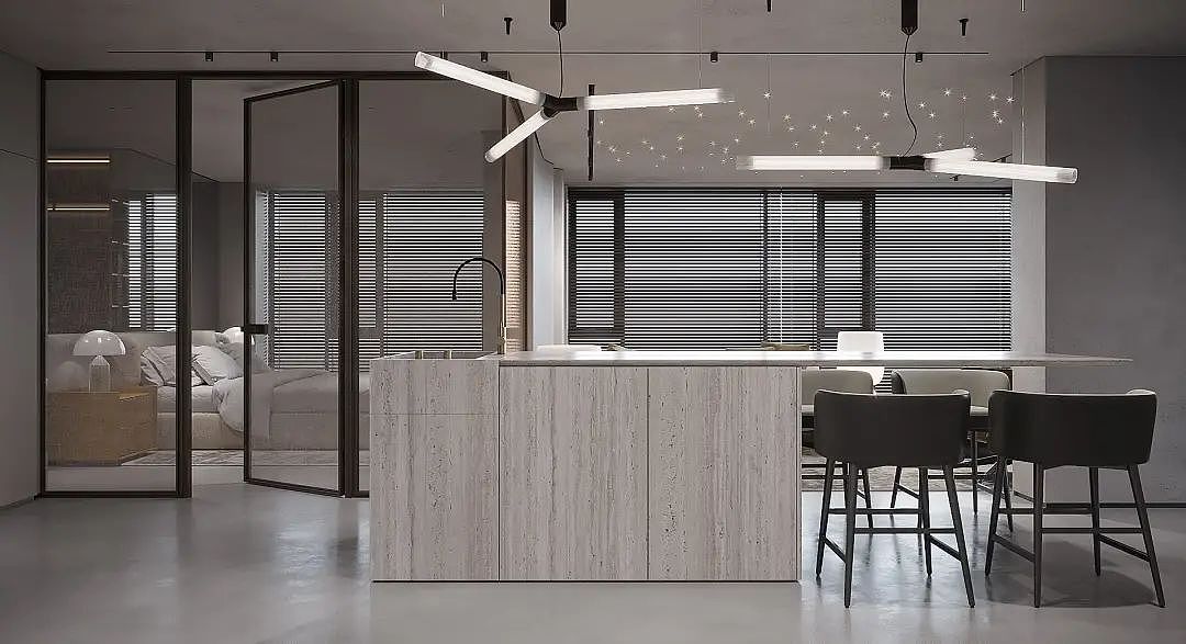 家装案例赏析——99㎡一室一厅的现代简约住所