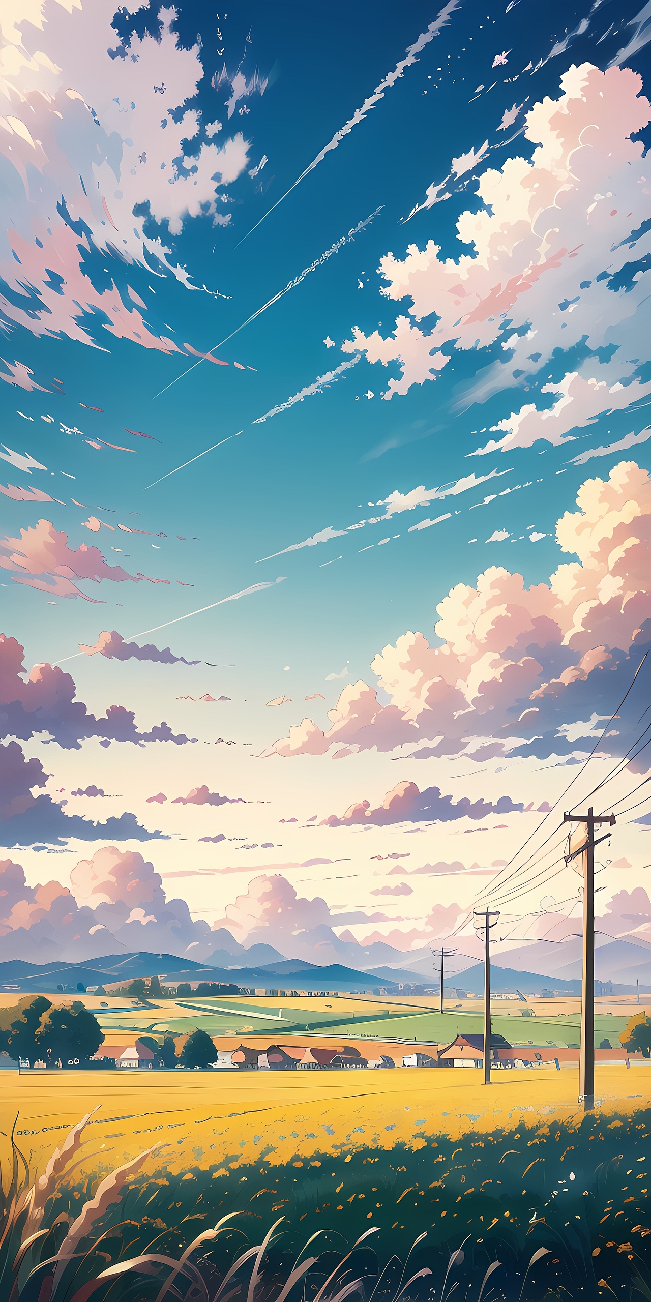 手机壁纸【夏日乡田】第2弹 插画