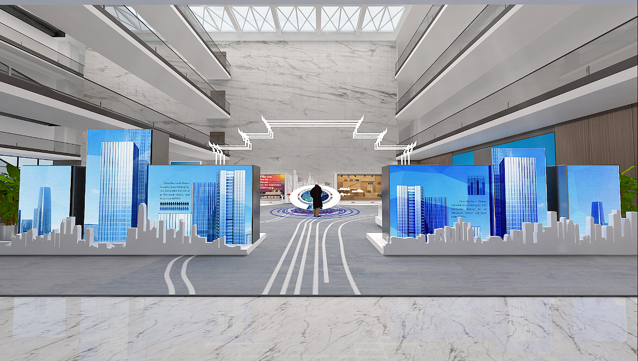 国际陆港 贸易展厅（图ZMzU2MDQ3MDYw） - 展陈设计 - 站酷设计师jjlee原创素材 - 站酷ZCOOL