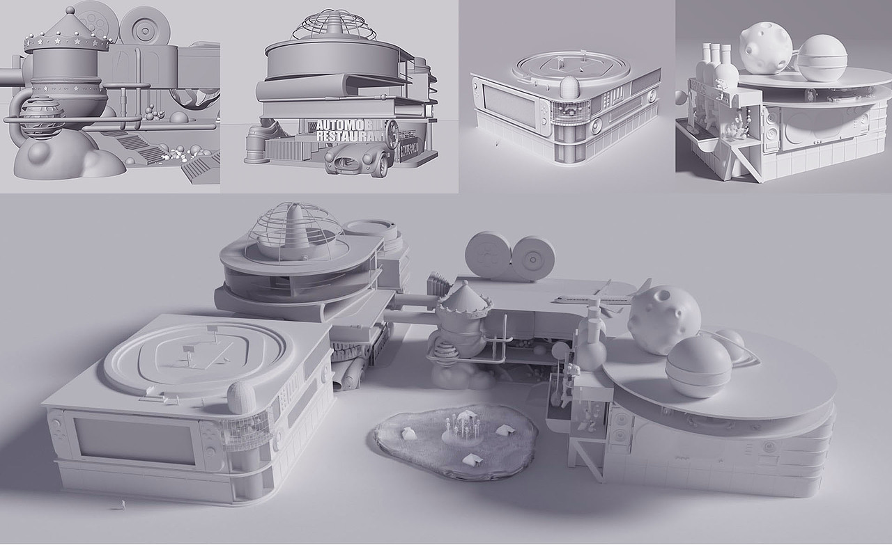 2023.《天津和平印象城》购物中心宣传片_场景搭建部分（图ZMzQxOTU1ODg4） - 建筑/空间 - 站酷设计师艾木0324原创素材 - 站酷ZCOOL