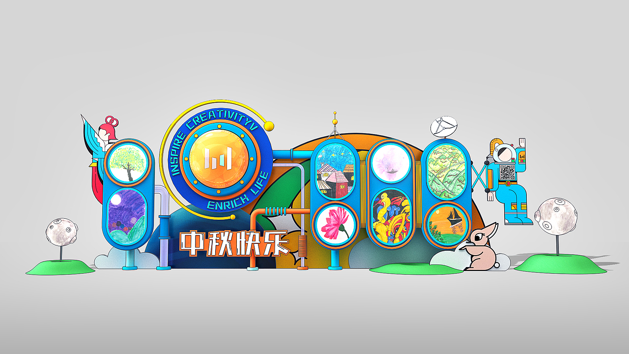 字节中秋（图ZMzMyNTg2MjU2） - 场景 - 站酷设计师SYX0420原创素材 - 站酷ZCOOL