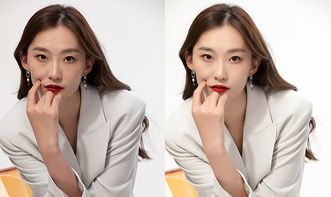 人像修图 白底图 ps修图 ps磨皮 ps人像修图 练手