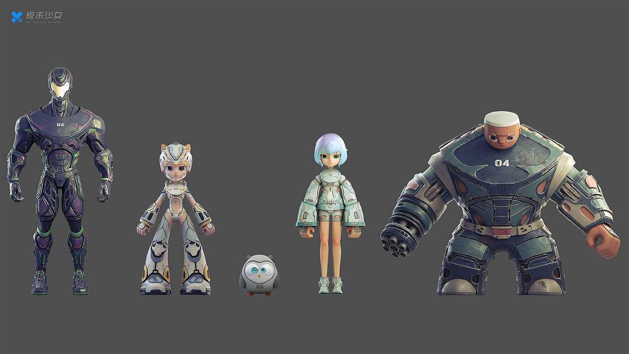 终末少女3D角色设计（图ZMzIxNDk5NTc2） - 动画/影视 - 站酷设计师闲木原创素材 - 站酷ZCOOL