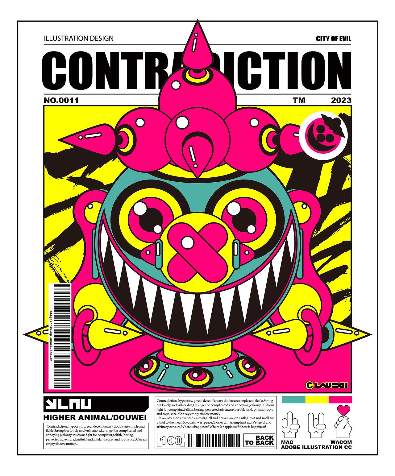 CITY OF EVIL（图ZMzQzMDQ3NzQw） - 新锐潮流插画 - 站酷设计师LAU丶一乂刂原创素材 - 站酷ZCOOL