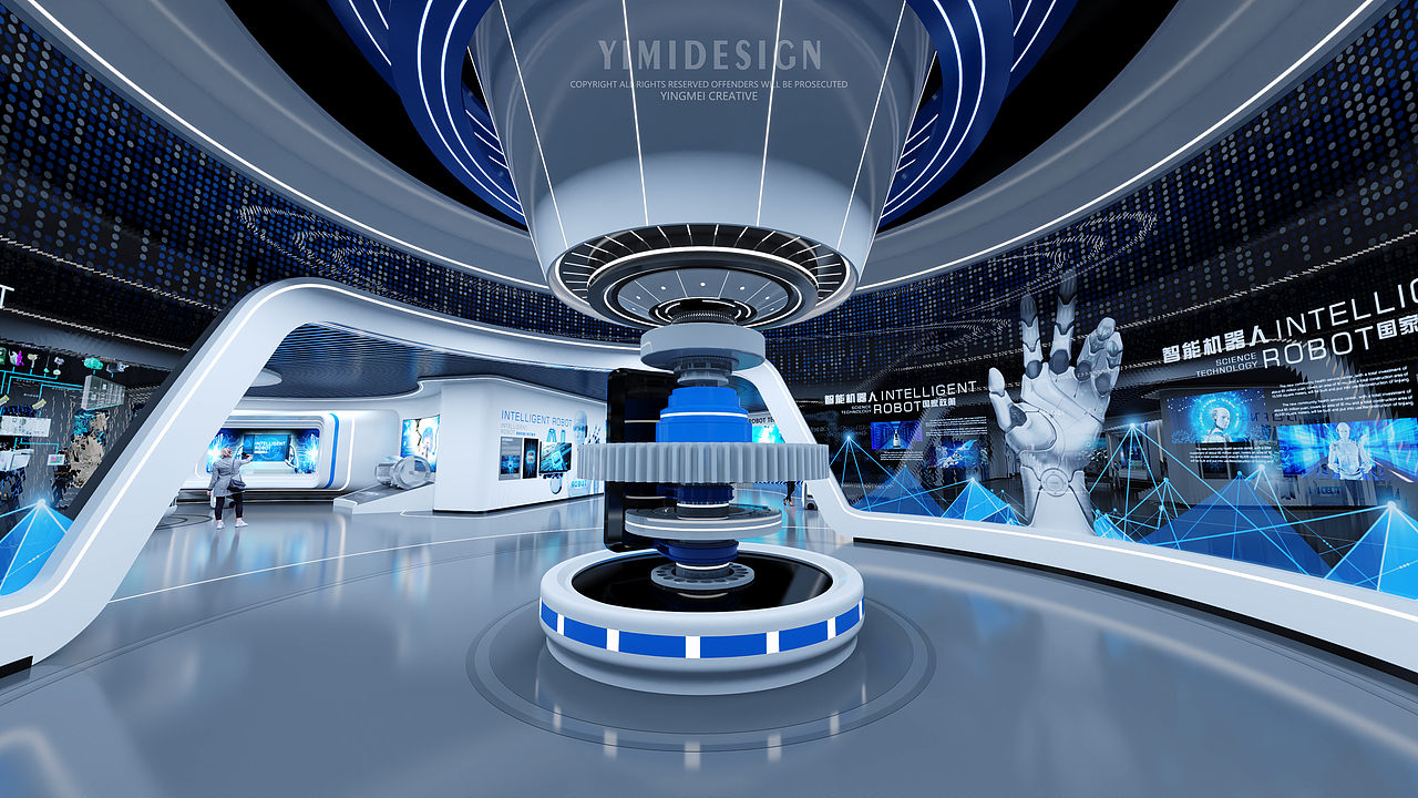 智能机器人中心展厅 机器人展示中心 机器人展厅设计（图ZMzQ3OTM2NDg0） - 展陈设计 - 站酷设计师盈美创意原创素材 - 站酷ZCOOL