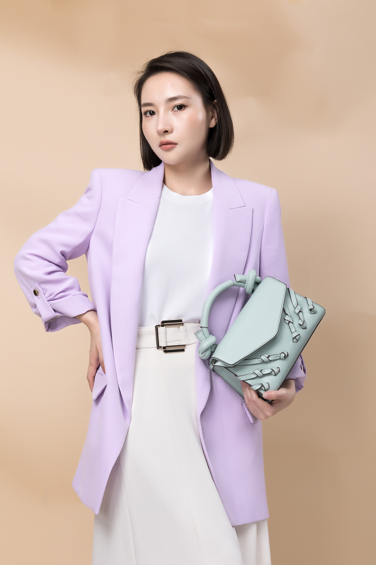 皮具 人像模特的拍摄原片