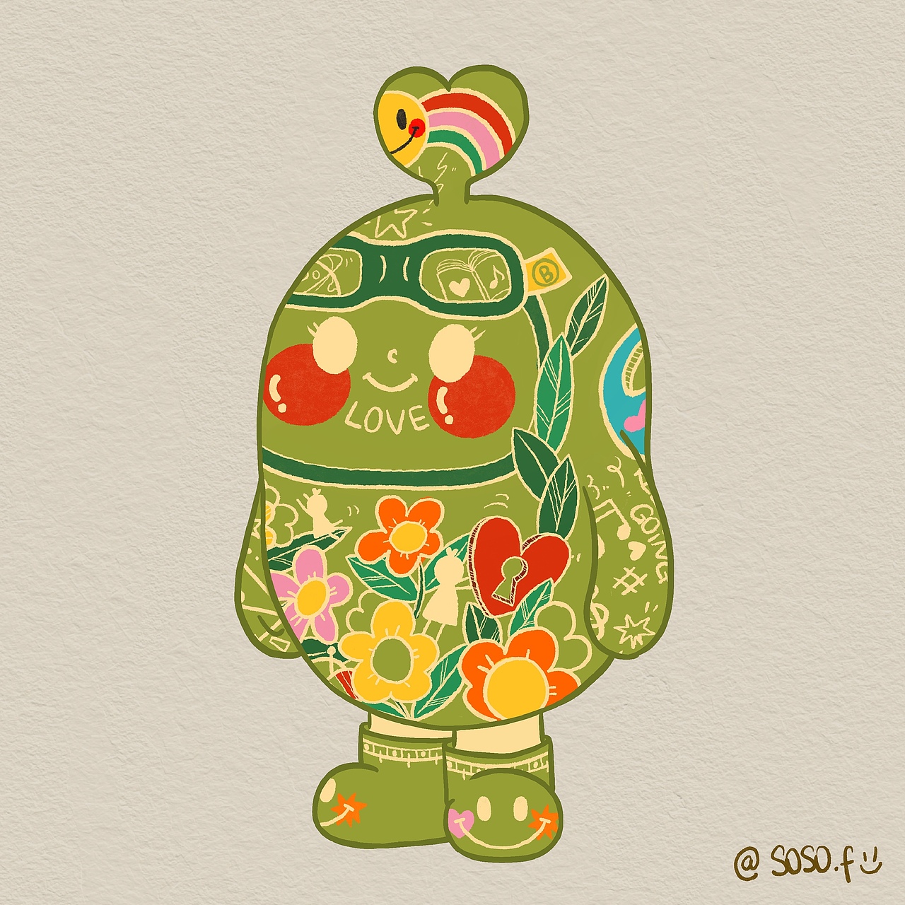阿里公益爱豆潮玩设计—Little World（图ZMzM1MzY2OTQw） - IP形象 - 站酷设计师SO小蘇呀原创素材 - 站酷ZCOOL