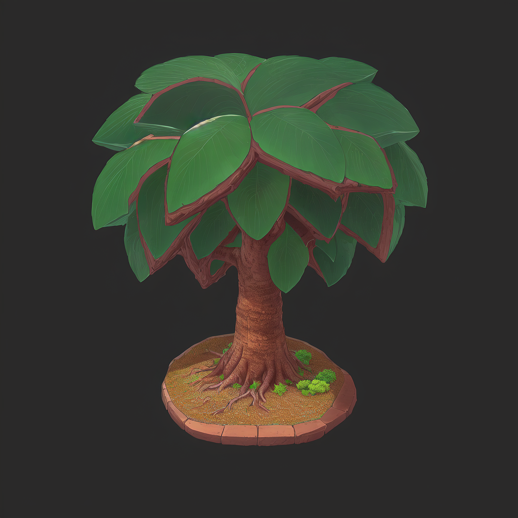 AI-卡通-花花草草