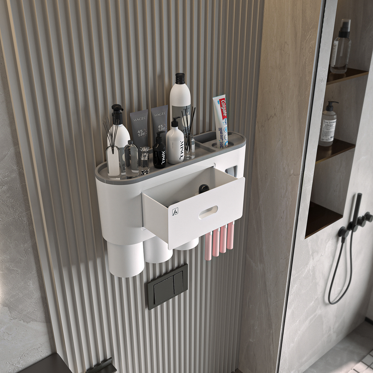 牙刷架渲染【合作】