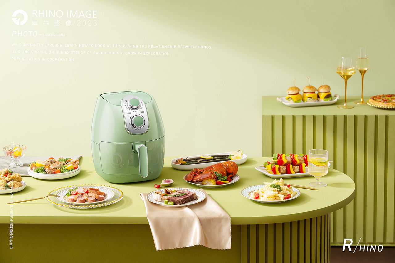 空气炸锅 | 小家电 | 犀牛影像（图ZMzU2MTkwMTA4） - 产品摄影 - 站酷设计师犀牛影像原创素材 - 站酷ZCOOL