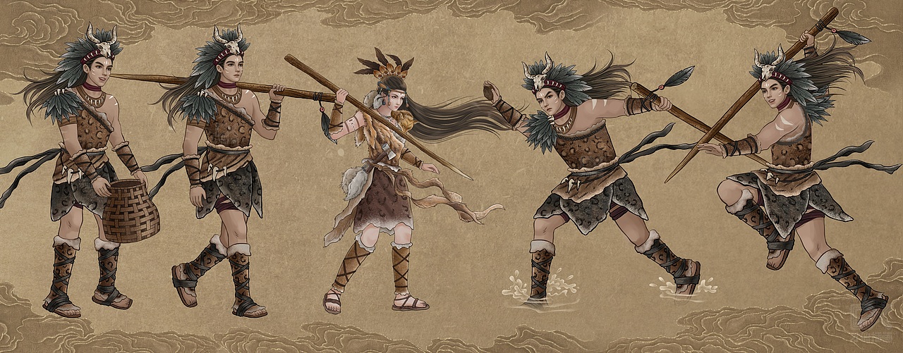 天猫《空钩悟道》渔具宣传插图（图ZMzA4NjYxNTU2） - 商业插画 - 站酷设计师才仙插画原创素材 - 站酷ZCOOL