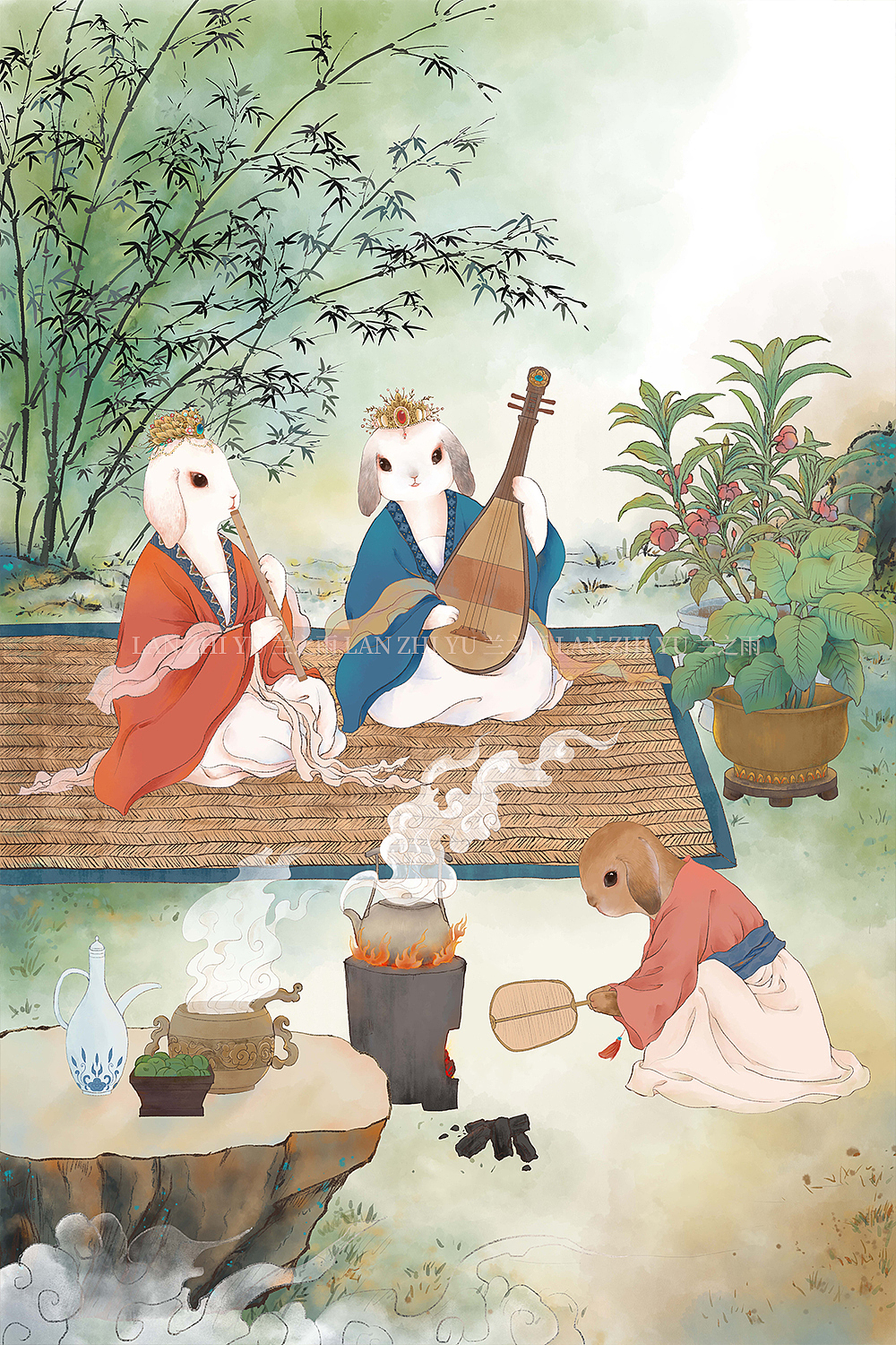 二十四节气传统习俗插画