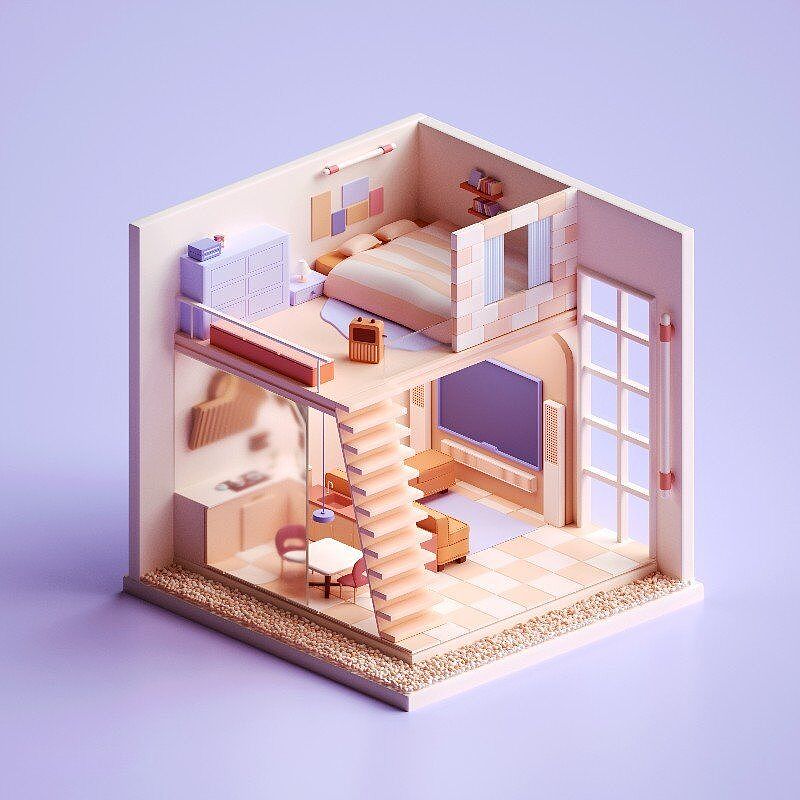 近期C4D零基础课程小房间案例优秀作业-C4D蜂巢计划(图ZMzQ0MDQxMzUy) - 场景 - 站酷设计师我就是NiaoNiao原创素材 - 站酷ZCOOL