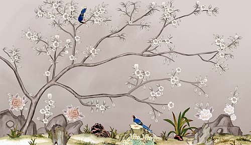 2023花鸟（图ZMzI4NzgwMDY0） - 商业插画 - 站酷设计师新中式纱画图库原创素材 - 站酷ZCOOL