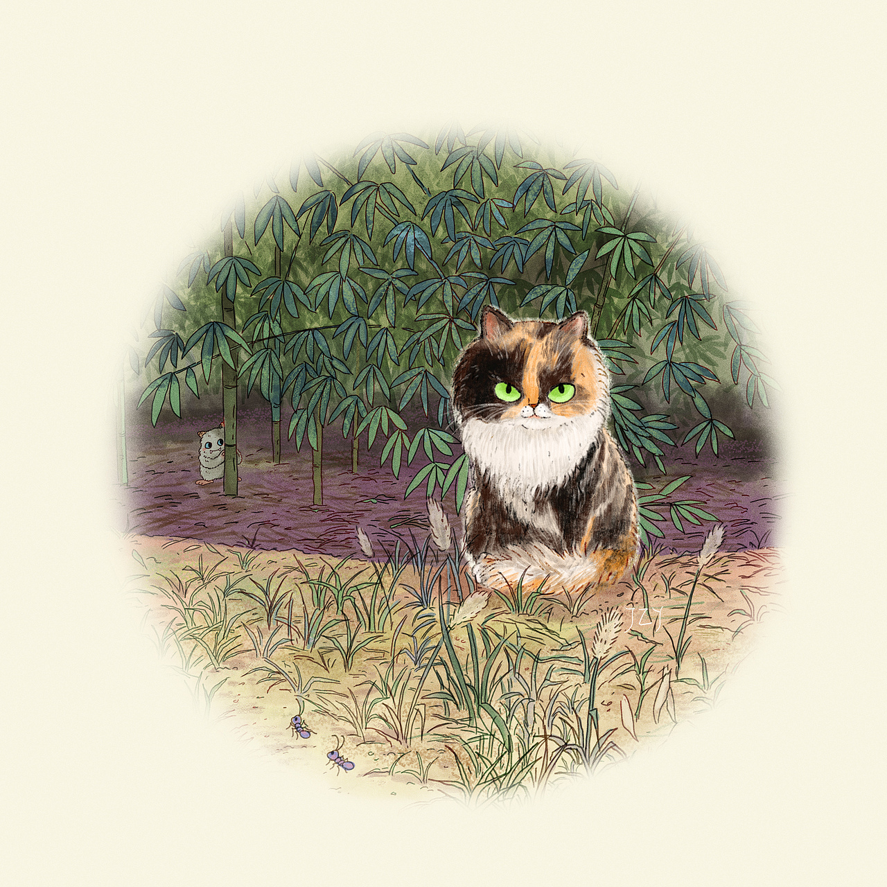 猫邻居（图ZMzUxMjczNzI0） - 儿童插画 - 站酷设计师JZY09原创素材 - 站酷ZCOOL