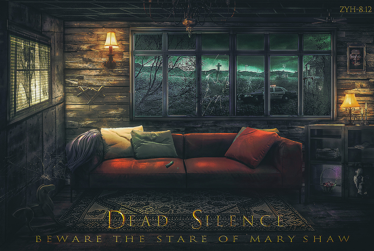 恐怖电影海报合成