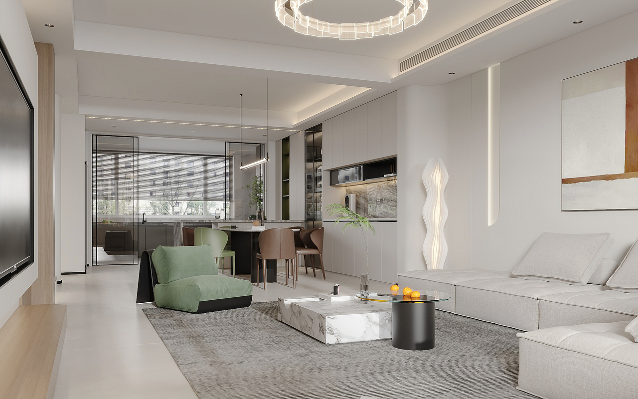 现代奶油风（图ZMzE1MTUxMjU2） - 家装设计 - 站酷设计师韩熙媛原创素材 - 站酷ZCOOL