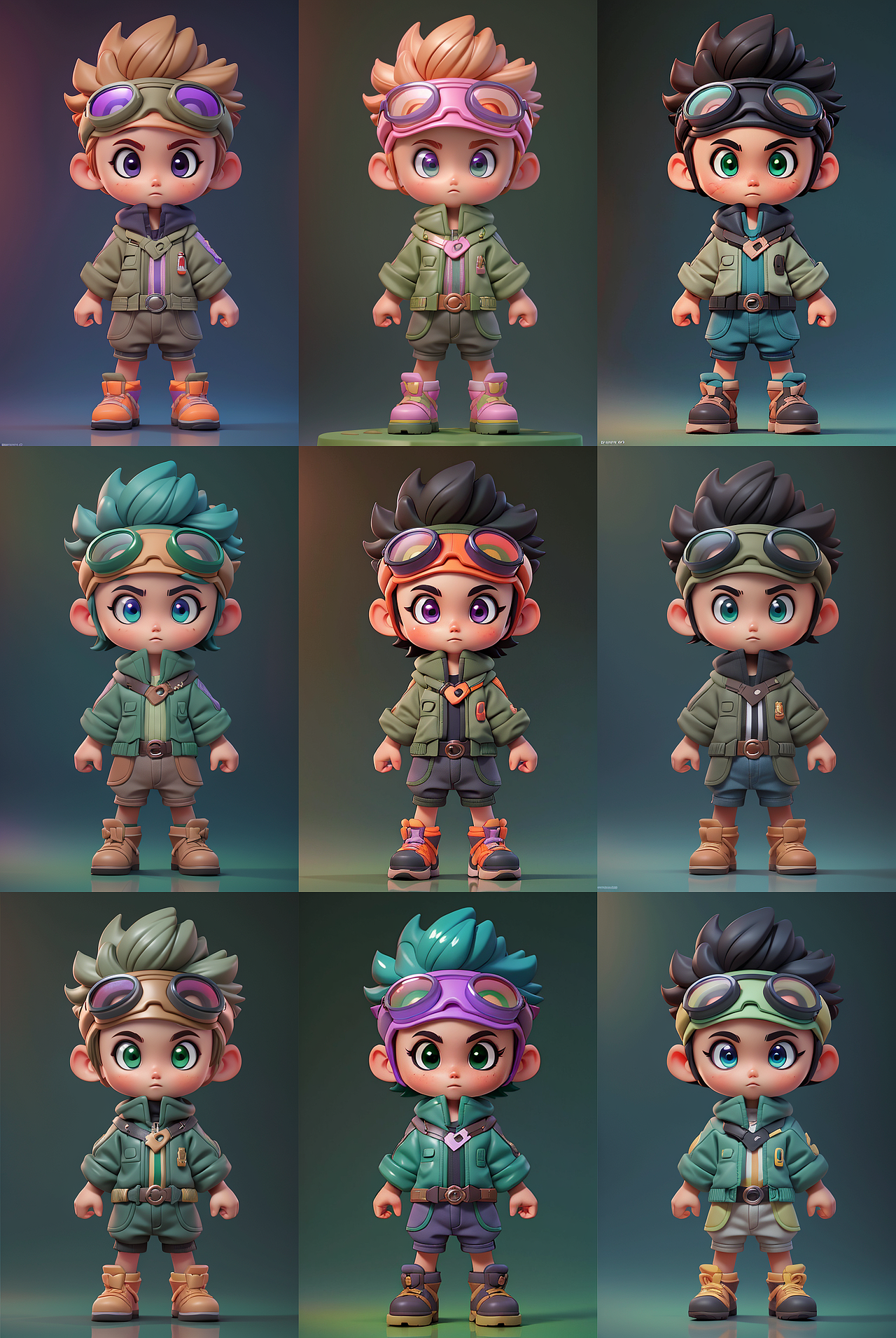 AI绘画 | StableDiffusion生成IP多配色方案