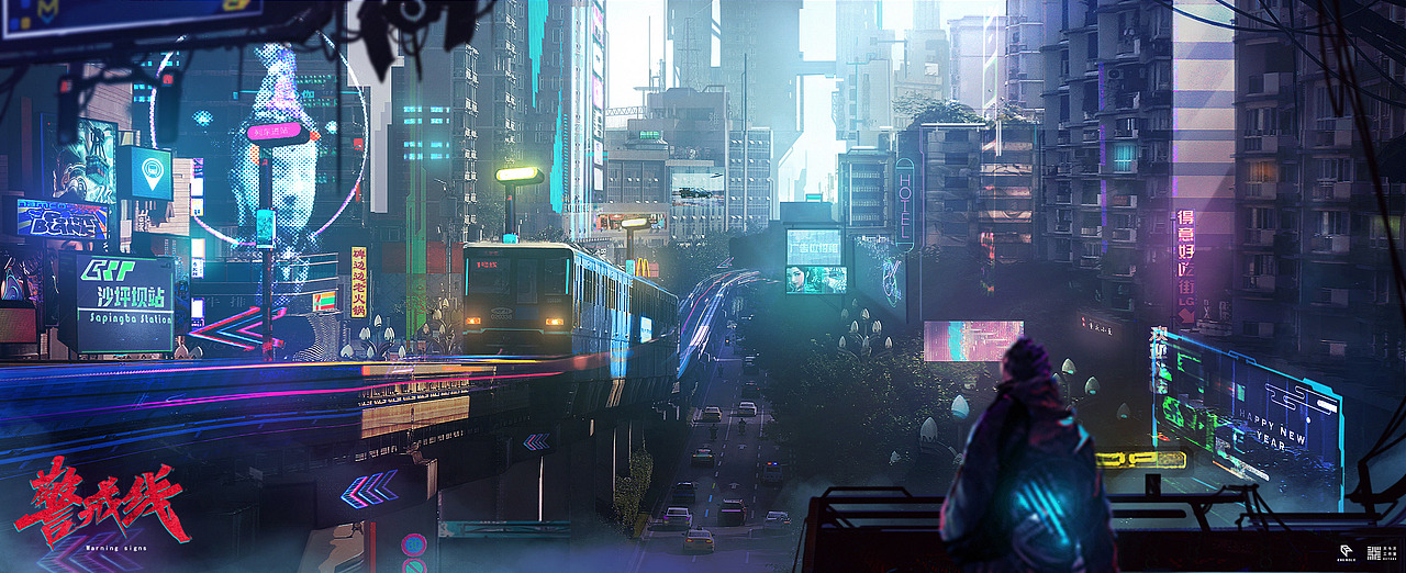 《警戒线》场景气氛图 | 北斗北学馆·进阶班学员作品