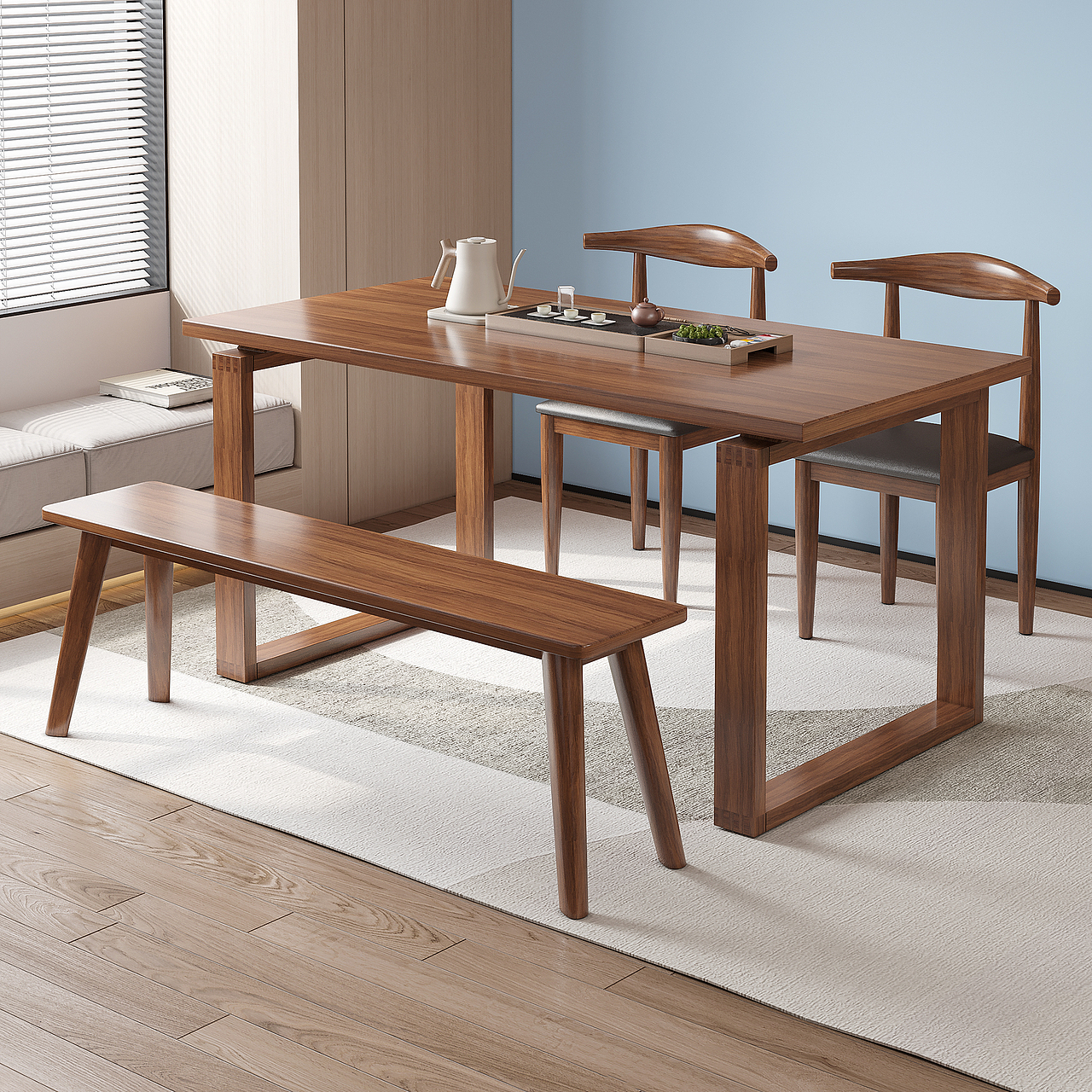 胡桃木渲染合集