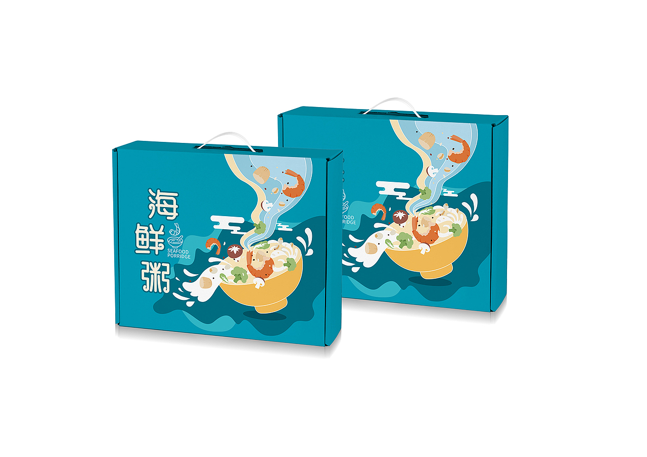 海鲜杂粮插画创意礼盒产品包装设计（图ZMzUwMTQ0OTY4） - 包装 - 站酷设计师LDG品牌包装设计原创素材 - 站酷ZCOOL
